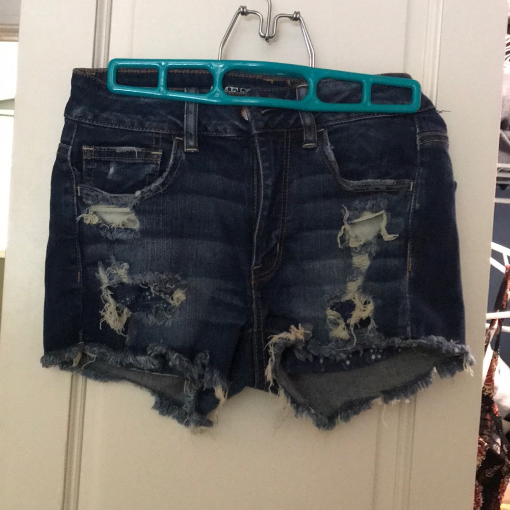 American Eagle High Rise Shortie Shorts